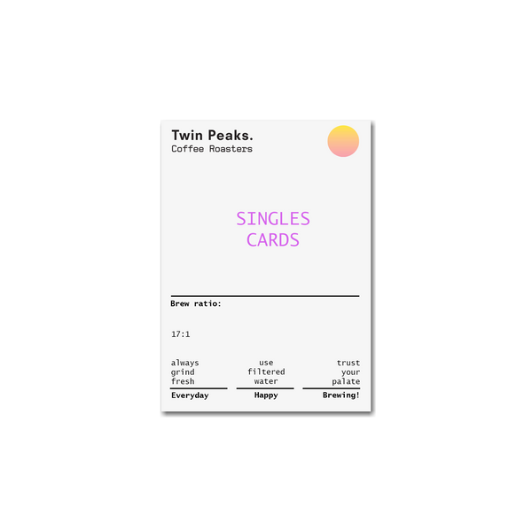 Tasting Cards - single origins [just add 1 to cart to receive]